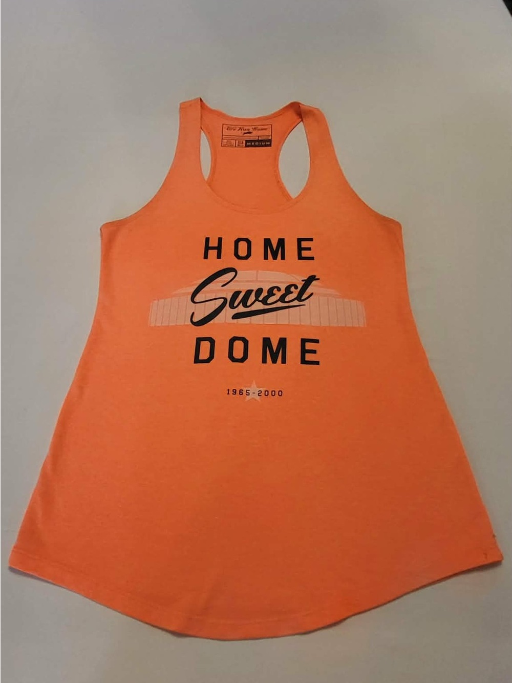 Orange Houston Astros Astrodome “Home Sweet Dome" Graphic Racerback Tank - Picture 1 of 7
